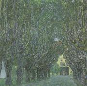 Gustav Klimt Avenue in Schloss Kammer Park (mk20) oil painting reproduction
